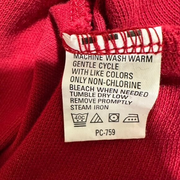 IZOD Mens Size XL Red Silk Wash 100% Cotton Stretch Embroidered‎ Logo Polo - Picture 5 of 5
